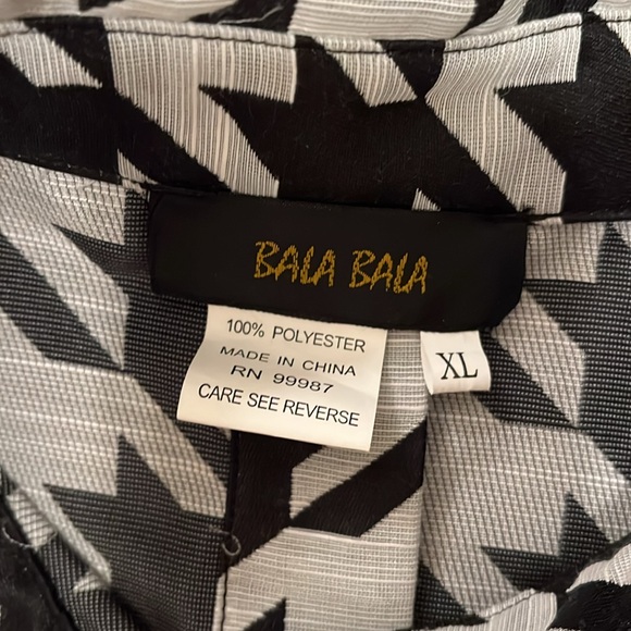 NEW ala Bala Houndstooth Pleated Shacket – Statement Button-Down Blazer (XL) - Picture 12 of 17
